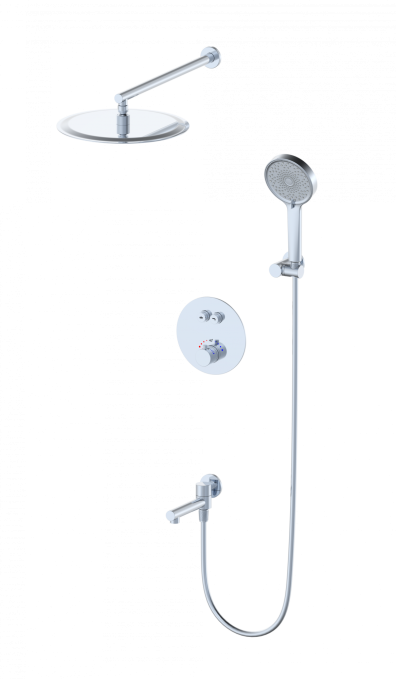 Душевой комплект со смесителем Wonzon & Woghand Stick WW-88929010-CR хром глянцевый встраиваемый с термостатом Душевой комплект со смесителем Wonzon & Woghand Stick WW-88929010-CR хром глянцевый встраиваемый с термостатом