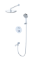 Душевой комплект со смесителем Wonzon & Woghand Stick WW-88929010-CR хром глянцевый встраиваемый с термостатом