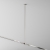 Крепление потолочное Long одинарное 760мм Flarity платина, TRA159C-SL1-PT