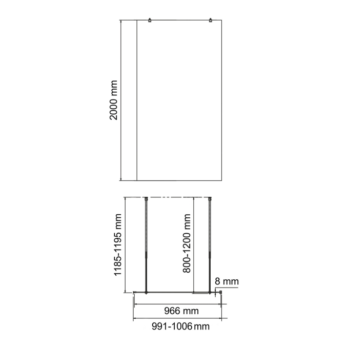 Перегородка WasserKRAFT Vechte 60W44PG-MG Перегородка WasserKRAFT Vechte 60W44PG-MG