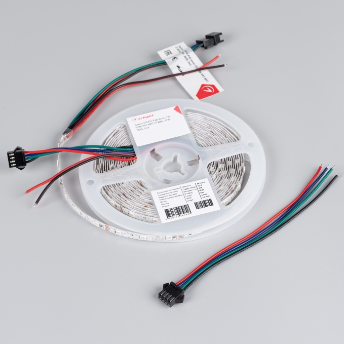 Светодиодная лента SPI-RZ-F60-6mm 12V RGB-PX1-BPT (7 W/m, IP20, 3535, 5m), Arlight, 044684, изображение 2 Светодиодная лента SPI-RZ-F60-6mm 12V RGB-PX1-BPT (7 W/m, IP20, 3535, 5m), Arlight, 044684, изображение 2