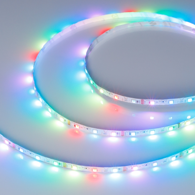 Светодиодная лента SPI-RZ-F60-6mm 12V RGB-PX1-BPT (7 W/m, IP20, 3535, 5m), Arlight, 044684, изображение 3 Светодиодная лента SPI-RZ-F60-6mm 12V RGB-PX1-BPT (7 W/m, IP20, 3535, 5m), Arlight, 044684, изображение 3