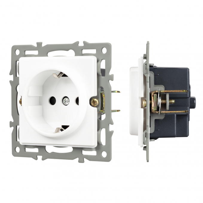Механизм электрической розетки SCT-GP-MEU-PL-WH (250V, 16A), Arlight, 043739, изображение 1 Механизм электрической розетки SCT-GP-MEU-PL-WH (250V, 16A), Arlight, 043739, изображение 1
