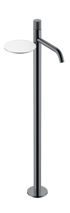 Смеситель напольный Boheme Stick 120-SGM.4 глянцевый графит
