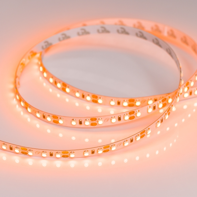 Светодиодная лента RT-A120-8mm 12V Orange (9.6 W/m, IP20, 2835, 5m), Arlight, 015902(2), изображение 2 Светодиодная лента RT-A120-8mm 12V Orange (9.6 W/m, IP20, 2835, 5m), Arlight, 015902(2), изображение 2