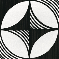 Керамогранит Equipe Caprice Deco Compass B&W 20x20, 22123
