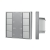 INTELLIGENT ARLIGHT Кнопочная панель DALI-201-23-1G-2SC-MIX-DT8-IN Silver (BUS, Frame), Arlight, 048217