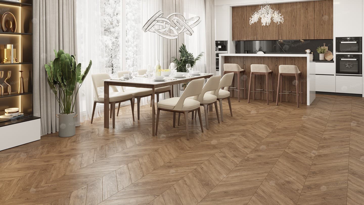 Каменный ламинат SPC Alpine Floor Chevron Alpine Гевуина, ECO 18-10 MC Каменный ламинат SPC Alpine Floor Chevron Alpine Гевуина, ECO 18-10 MC