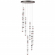 Люстра каскадная LED 210W (30W*7) 4000K COLLIER L-VISION Люстра 045 ODEON LIGHT 5456/210L, изображение 1