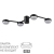Люстра потолочная LED GX53 4*7W 220V SANATA COMFI LN26 249 LUMION 8187/4C