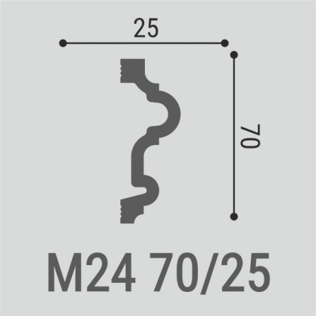 Молдинг Bello Deco М24 70-25 Молдинг Bello Deco М24 70-25