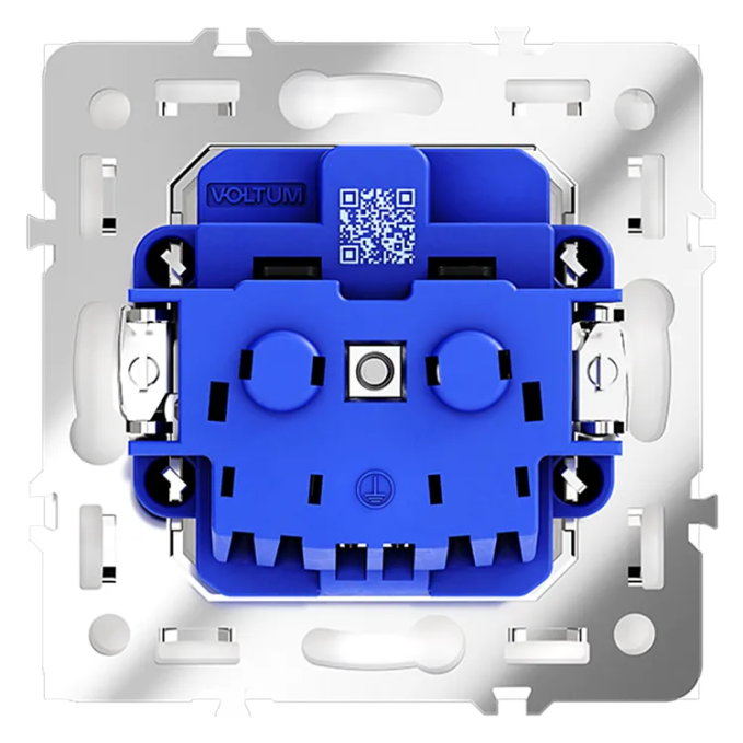 Розетка встраиваемая VOLTUM S70 с заземлением 16А, (белый глянцевый), Voltum, VLS040101 Розетка встраиваемая VOLTUM S70 с заземлением 16А, (белый глянцевый), Voltum, VLS040101