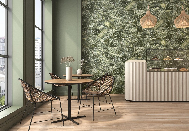 Настенная плитка Pamesa Trend / Ageri Vegetal Green 33.3x100 Настенная плитка Pamesa Trend / Ageri Vegetal Green 33.3x100