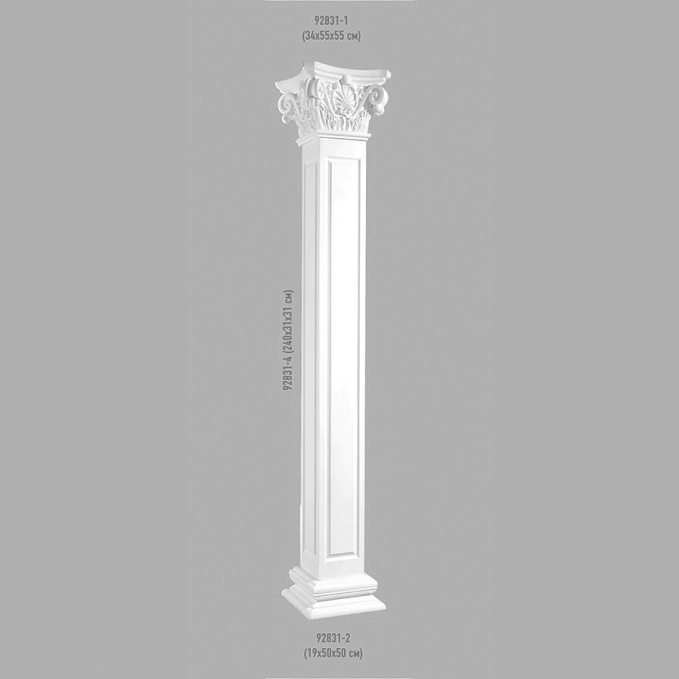 Основание Decomaster 92831-2, 500x190x500 мм Основание Decomaster 92831-2, 500x190x500 мм