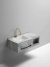 Раковина-моноблок Sapbox SB-WF-MJJ-100M406 100 см серый мрамор