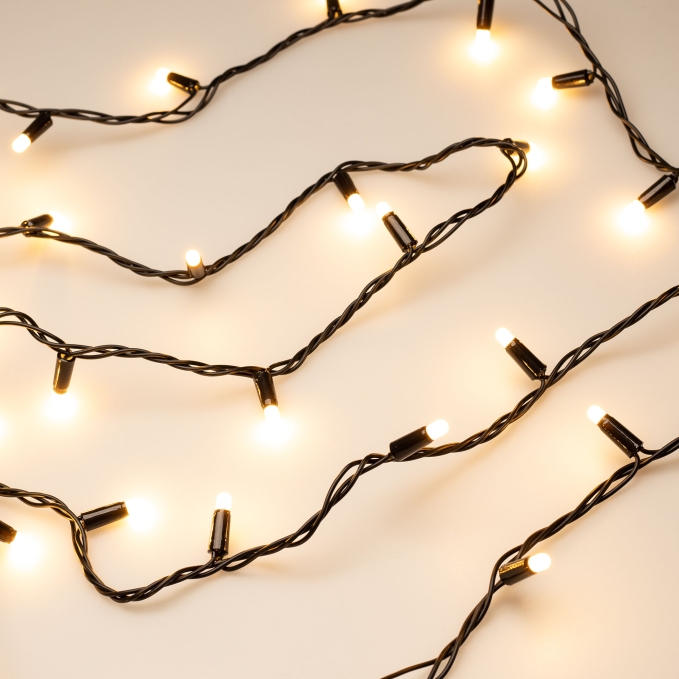 Светодиодная гирлянда ARD-STRING-CLASSIC-10000-BLACK-100LED-MILK-STD Warm (230V, 7W), Arlight, 028209, изображение 2 Светодиодная гирлянда ARD-STRING-CLASSIC-10000-BLACK-100LED-MILK-STD Warm (230V, 7W), Arlight, 028209, изображение 2
