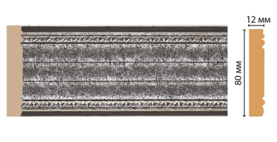 Молдинг Decomaster 150-44 ДМ, 80x12x2400 мм