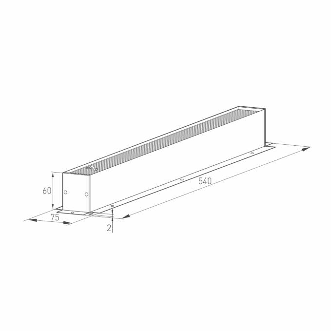 Трек встраиваемый MAG-TRACK-4560-F-540 (WH), Arlight, 026895(1), изображение 3 Трек встраиваемый MAG-TRACK-4560-F-540 (WH), Arlight, 026895(1), изображение 3