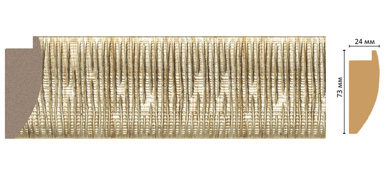 Багет Decomaster 811M-906, 73x24x2900 мм Багет Decomaster 811M-906, 73x24x2900 мм