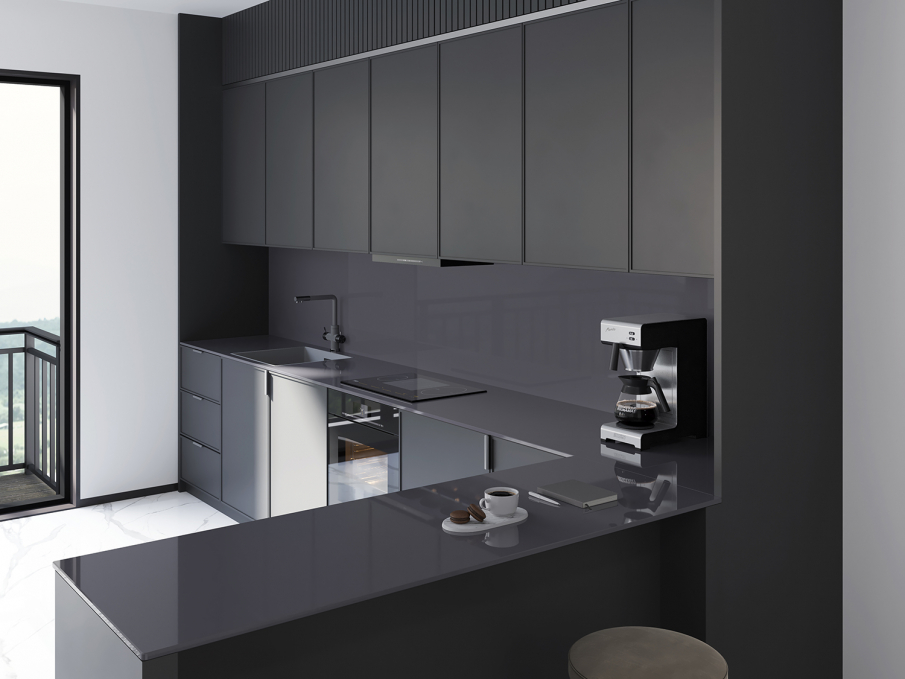 Керамогранит Starotech Polished Dark Grey 80x240 Керамогранит Starotech Polished Dark Grey 80x240