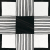 Керамогранит Equipe Caprice Deco Cloth B&W 20x20, 22124