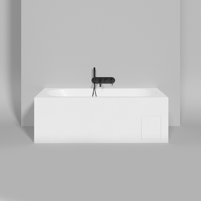 Ванна из искусственного камня Lofo Kit 180x80 UM12323 Solid Surface матовая встраиваемая Ванна из искусственного камня Lofo Kit 180x80 UM12323 Solid Surface матовая встраиваемая