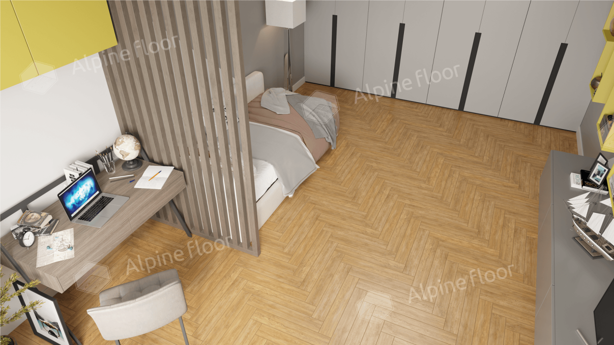 Ламинат Alpine Floor Herringbone 12 Pro Дуб Тулуза, LF106-04 Ламинат Alpine Floor Herringbone 12 Pro Дуб Тулуза, LF106-04