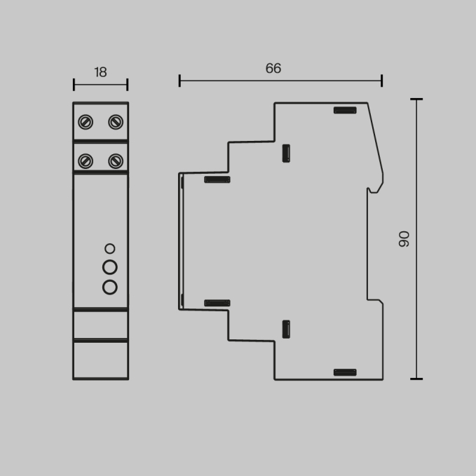 Диммер DALI DT6 TRIAC 230В DIN 400Вт, 721018, изображение 2 Диммер DALI DT6 TRIAC 230В DIN 400Вт, 721018, изображение 2