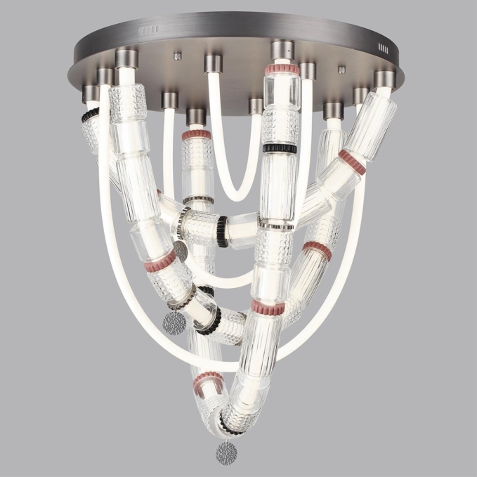 Люстра потолочная LED 80W 4000K COLLIER L-VISION Люстра 045 ODEON LIGHT 5456/80CL, фото на цветном фоне 1 Люстра потолочная LED 80W 4000K COLLIER L-VISION Люстра 045 ODEON LIGHT 5456/80CL, фото на цветном фоне 1