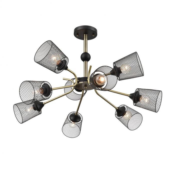 Люстра потолочная Е27 9*60W 220V ABRIS COUNTY LN26 306 LUMION 8191/9C, дополнительный ракурс Люстра потолочная Е27 9*60W 220V ABRIS COUNTY LN26 306 LUMION 8191/9C, дополнительный ракурс