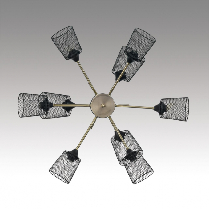 Люстра потолочная Е27 9*60W 220V ABRIS COUNTY LN26 306 LUMION 8191/9C, фото на цветном фоне 1 Люстра потолочная Е27 9*60W 220V ABRIS COUNTY LN26 306 LUMION 8191/9C, фото на цветном фоне 1