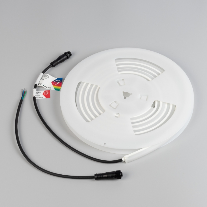 Светодиодная лента герметичная WAVE-TOP-PU-H120-10x10mm 24V RGB (10 W/m, IP68, 3m, wire x1), Arlight, 052639, изображение 6 Светодиодная лента герметичная WAVE-TOP-PU-H120-10x10mm 24V RGB (10 W/m, IP68, 3m, wire x1), Arlight, 052639, изображение 6