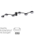 Люстра потолочная LED GX53 6*7W 220V SANATA COMFI LN26 249 LUMION 8187/6C