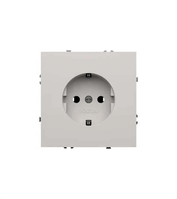 Розетка встраиваемая VOLTUM S70 с заземлением 16А, (белый матовый), Voltum, VLS040102 Розетка встраиваемая VOLTUM S70 с заземлением 16А, (белый матовый), Voltum, VLS040102