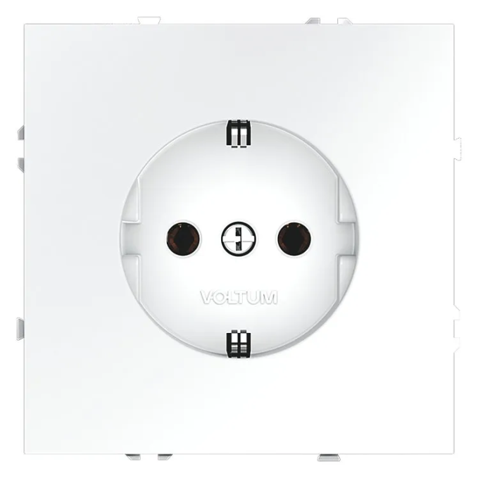 Розетка встраиваемая VOLTUM S70 с заземлением 16А, (белый матовый), Voltum, VLS040102 Розетка встраиваемая VOLTUM S70 с заземлением 16А, (белый матовый), Voltum, VLS040102