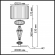 Настольная лампа E14 2*40W TERRA MODERN ODL_EX26 023 ODEON LIGHT 5414/2T, схема товара Настольная лампа E14 2*40W TERRA MODERN ODL_EX26 023 ODEON LIGHT 5414/2T, схема товара