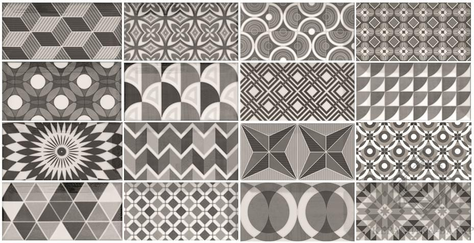 Декор Equipe Metro Patchwork BW 7.5x15, 21396 Декор Equipe Metro Patchwork BW 7.5x15, 21396