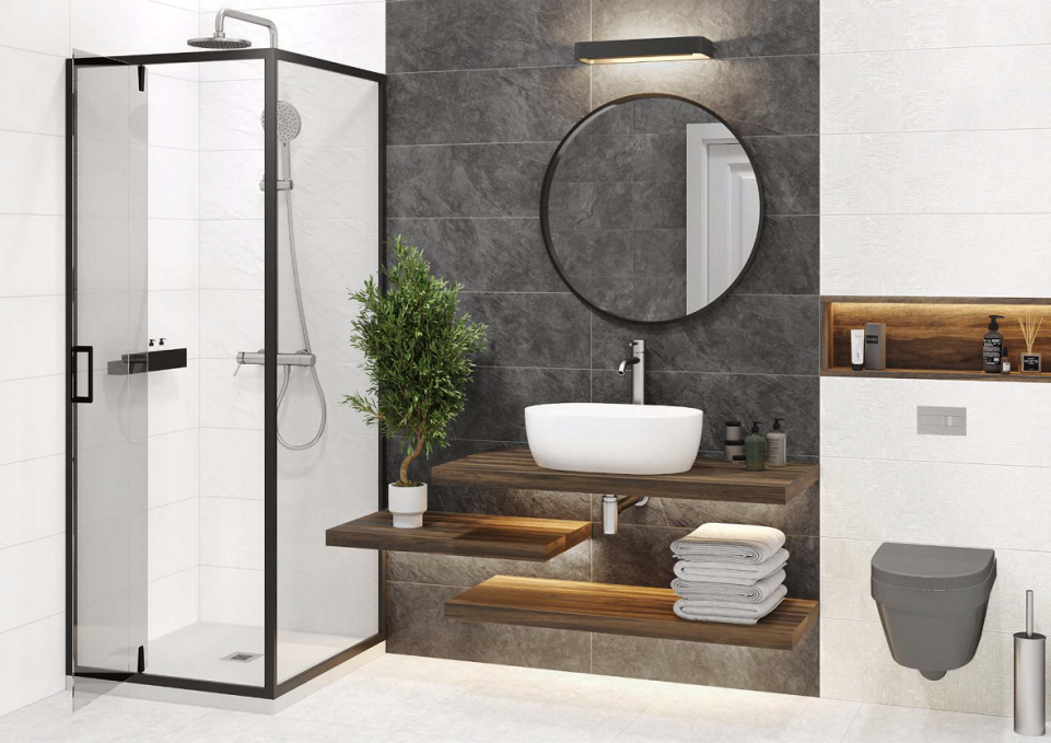 Настенная плитка Delacora Grafito 24.6x74, WT15GRF15R Настенная плитка Delacora Grafito 24.6x74, WT15GRF15R