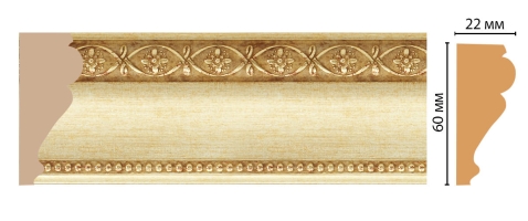 Молдинг Decomaster 161-933 ДМ, 60x22x2400 мм