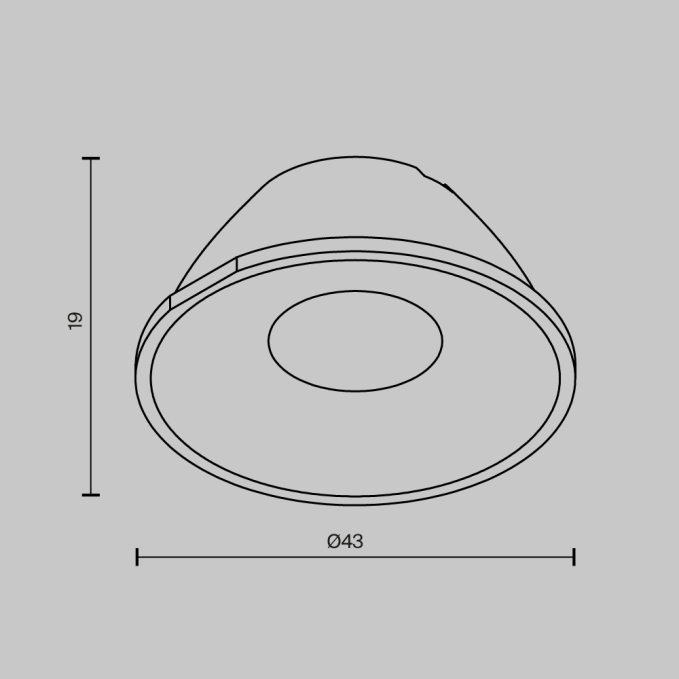 Линза для серии Раунд / Round 12 Вт 36°, LensCD43-36, изображение 2 Линза для серии Раунд / Round 12 Вт 36°, LensCD43-36, изображение 2