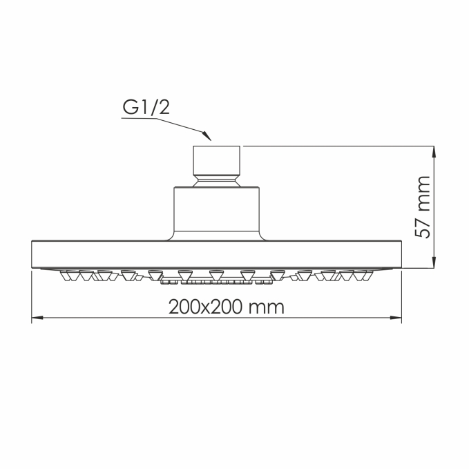 Верхний душ WasserKRAFT A028 Верхний душ WasserKRAFT A028