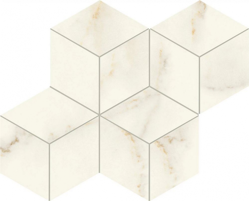Мозаика Atlas Concorde Italy Marvel X Calacatta Apuano Mosaico Esagono Silk 30x35, AF8L
