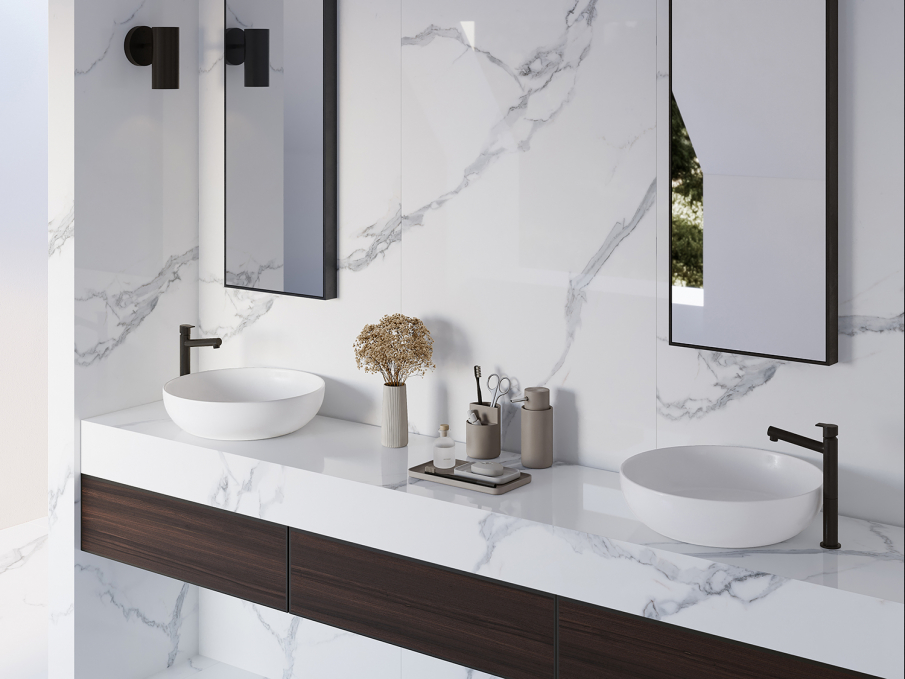 Керамогранит Starotech Polished Elite Statuario 80x240 Керамогранит Starotech Polished Elite Statuario 80x240