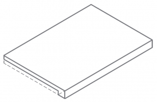 Ступень Italon Forum Slim Silver Scalino Frontale 33x120, 620070003117 Ступень Italon Forum Slim Silver Scalino Frontale 33x120, 620070003117