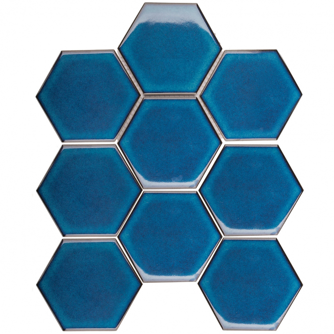Мозаика Starmosaic Geometry Hexagon Big Deep Blue Glossy 95x110 25.6x29.5 Мозаика Starmosaic Geometry Hexagon Big Deep Blue Glossy 95x110 25.6x29.5