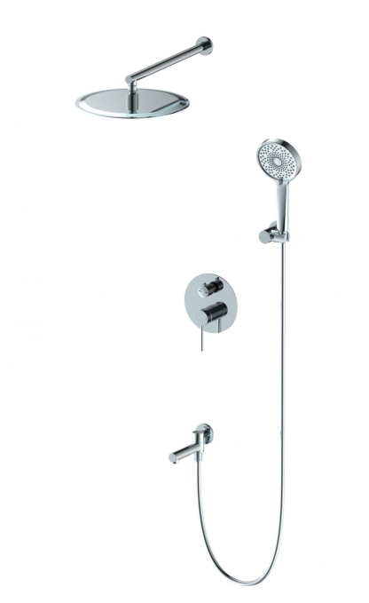Душевой комплект со смесителем Wonzon & Woghand Stick WW-88939017-CR хром глянцевый встраиваемый Душевой комплект со смесителем Wonzon & Woghand Stick WW-88939017-CR хром глянцевый встраиваемый