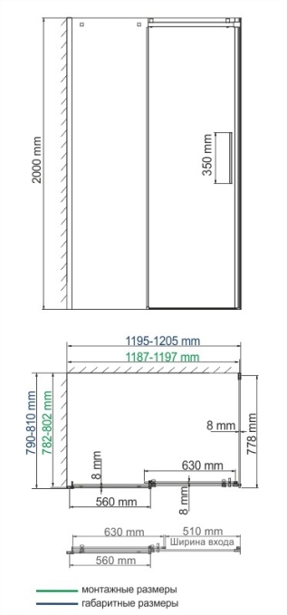 Душевой уголок WasserKRAFT Alme 15R06 Душевой уголок WasserKRAFT Alme 15R06