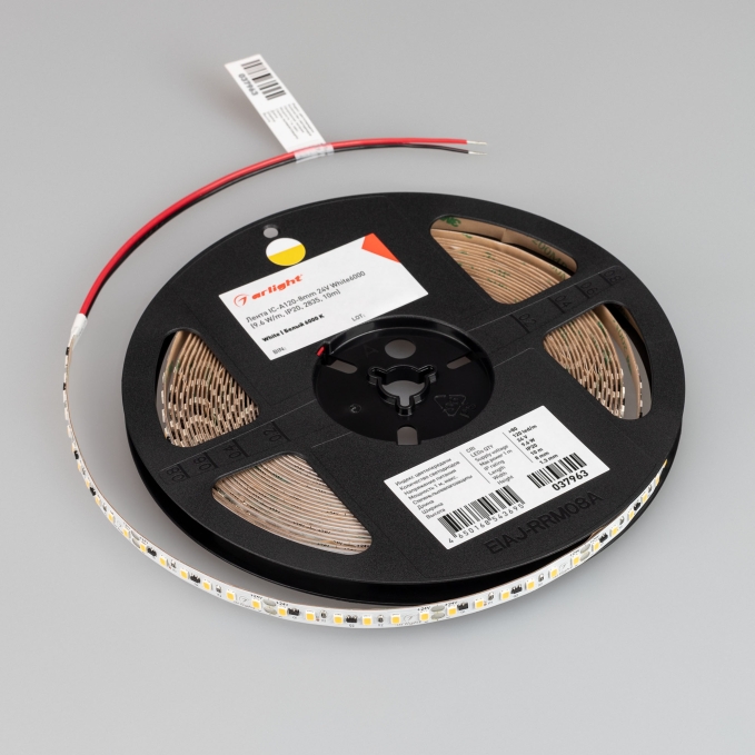 Светодиодная лента IC-A120-8mm 24V White6000 (9.6 W/m, IP20, 2835, 10m), Arlight, 037963, изображение 2 Светодиодная лента IC-A120-8mm 24V White6000 (9.6 W/m, IP20, 2835, 10m), Arlight, 037963, изображение 2