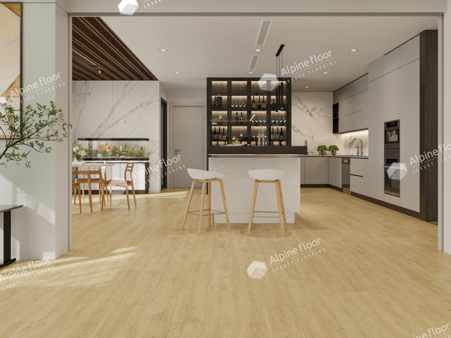 Каменный ламинат SPC Alpine Floor Classic Дуб Ваниль Селект, ECO 106-3 MC