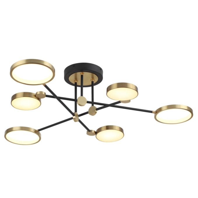 Потолочный светильник IP20 LED 55W 2615Лм DENZEL MIDCENT ODL22 305 ODEON LIGHT 4320/60CL, фото на белом фоне Потолочный светильник IP20 LED 55W 2615Лм DENZEL MIDCENT ODL22 305 ODEON LIGHT 4320/60CL, фото на белом фоне